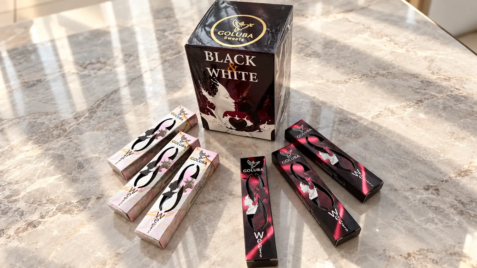 Шоу-бокс шоколадних батончиків «Black&White»